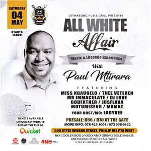 ALL WHITE AFFAIR WITH PAUL MTIRARA