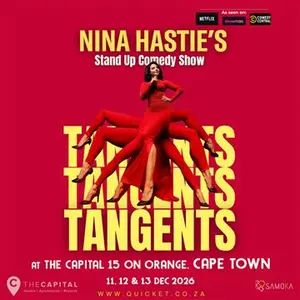 Nina Hastie Tangents LIVE in Cape Town at The Capital 15 on Orange Cape Town 11 12 & 13 Dec 2026