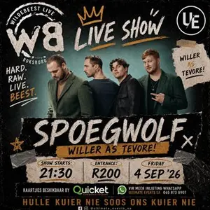 SPOEGWOLF WILDEBEEST LIVE BOKSBURG