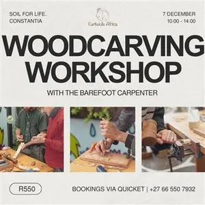 Woodcarving workshop for Adults at Soil for Life December No 1