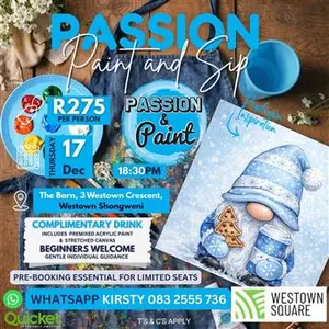 Passion Paint and Sip Merry Mocha Gnome
