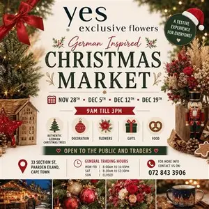 German inspired Christmas market Cape Town Paarden Eiland every Saturday before Christmas in December