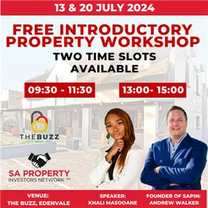 13 & 20 July FREE Property Investing Workshop