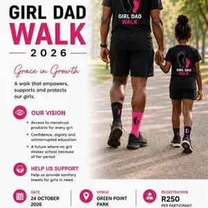 Girl Dad walk