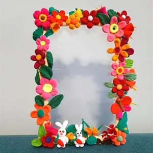 How to make an air dry clay on picture frame