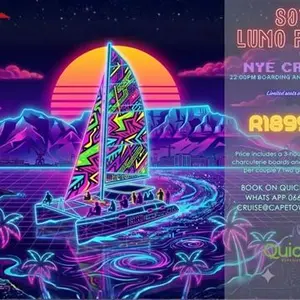 New Years Fireworks 80 s Lumo Party Cruise