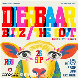 DIERBAAR BLITZ THE GOVT LIVE at Aandklas Stellenbosch