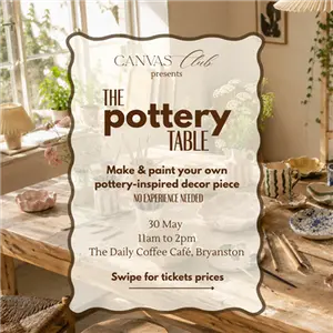 The Pottery Table by Canvas Club