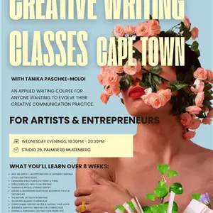 Creative Writing Classes for Artists and Entrepreneurs Muizenberg Deep South Series VI