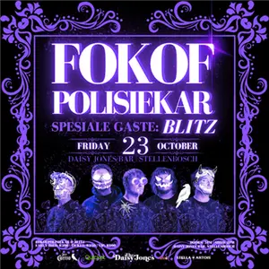 Halloween Ball met Fokofpolisiekar & Blitz Daisy Jones Bar Stellenbosch